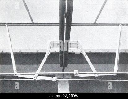 L'air, la lumière et l'efficacité montrant l'Influence des types de châssis et la conception des bâtiments . Compouiiil luNCTs d'Étang &Lt ; pcratiiigDevice showini^ ), avec position fermée. ceinture. En partie ouverte guillotine. Le joint en T leversare un à chaque tige de tension. Banque D'Images