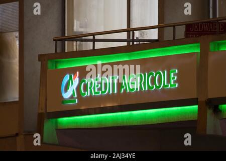 Crédit agricole Banque à Gdynia, Pologne. 19 décembre 2019 © Wojciech Strozyk / Alamy Stock Photo *** *** légende locale Banque D'Images