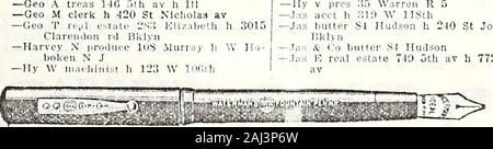 L'annuaire général Trow des quartiers de Manhattan et le Bronx, ville de New York . R 215 av de Dili 32 hmanager Bway R 700 h 110 St M..-I, r.7i : -Alfil T h 471 li Til E 112.1IV 145E1(10 h Jbricklayer Uway Sommet n h 1043 Lex extincteurs av 2S0 Dway 11 212 ! Pk Centl W : avocat mur 00 R 48 h 12G1c Bklyn treas ;&gt;9 h 47 5E Bway 32 a Sthfruit Washn h W Hoboken D sec 59 h mur Mo tld J comme h 302 3E Sth l 347 W 141e ) avocat mur 7 11 h 1100- nouveau : j j-.h si, ; ; Mhtn avocat mur 00 av r 1314 h 110 ème teller 80 Bway h E N J Orange mnard Stamford Ct h ll 2.958 ;N7t !l12 li épinette épinette Cinquième12^t R Banque D'Images