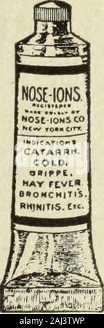 Le Maryland medical journal . Basé sur formule scientifique. Recom-mandé dans le traitement de la rhinite, pharyngite, Laryn-gitis, bronchite et à prévenir compli-cations d'inHay les voies respiratoires, la rougeole, la fièvre scarlatine, Grippe, Etc. Nez-IONS CO. 269 Madison Avenue NEW YORK CITY. Al $ [-{epatica laxatif Combinaison Saline Effervescent & EHminant BRISTOL-MYERS CO. d NEW YORK MEDICAL JOURNAL Baltimore Maryland défectueux race personnes et une connaissance accrue de hereditymeans un pouvoir accru dans la prévention de la création de de-générer et des personnes frappées d'une part, et normal, efficientpeopl Banque D'Images