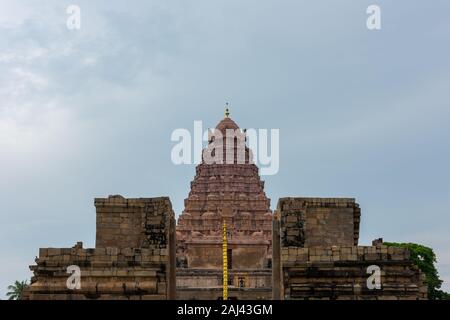 Temple Brihadeeswarar Gangaikonda Cholapuram, dans le Tamil Nadu, Inde du Sud sur l'image Banque D'Images