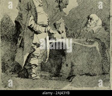 Fragonard, Moreau le jeune et français graveurs, illustrateurs, graveurs et du XVIIIÈME siècle plus tard . r- . :--&Lt ;^^- %^^^^^( ; j' ? ?-c. F I II. JEAN Honoré Fragonard. Un FAMILYDANCING AVEC DÉCHARGE DE SATYRE. Gravure originale Banque D'Images