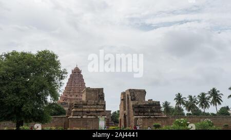 Temple Brihadeeswarar Gangaikonda Cholapuram, dans le Tamil Nadu, Inde du Sud sur l'image Banque D'Images