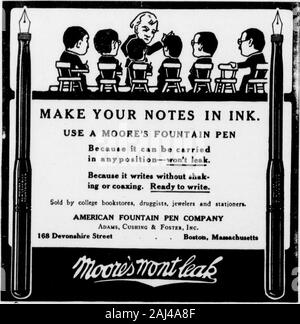 Bates Student . LooseLeafWorkto commander toutes sortes d'adresses et l'impression d'un executedin, soigné et rapide manière savoureuse 95 à 99, RUE MAIN, Auburn, Maine Lewiston Trust Company 46, RUE DE LISBONNE Lewiston, Maine voyage dans tous ses comptes d'BranchesCommercial 4 % Intérêts payés sur les dépôts d'épargne. La vie de prévoyance et de confiance et assurance vie FR représentée par Mark E. STINSON, 18MERLE F. GROVER, 17 F. M. GRANT, Agt général.602 BuildingPORTLAND - fidélité, Maine Banque D'Images