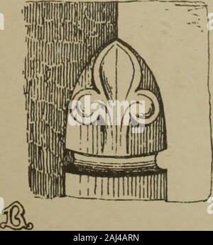 Une analyse de l'architecture gothique illustré par une série de plus de sept cent exemples de portes, fenêtres, moulures, toits, des arches, des croix, des panneaux, des contreforts, sièges, écrans, etc., et accompagnés de commentaires sur les différents détails d'un édifice ecclésiastique . Banque D'Images