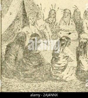 Histoires de pionniers américains : Daniel Boone, Lewis et Clark, Fremont, Kit Carson . et une partie a été envoyée à explorer,tandis qu'un autre a été envoyé à chasser le gibier. Quatre cerfs et deux loups ont été broughtin ; et un jour, les chasseurs sont enlacés un rat greatwood -d'un genre jamais vu bythese les explorateurs. Il était tard en juillet quand enfin ils Lewis et Clark. 93 atteint l'embouchure de la platte. Il wereIndians ici, et Lewis et Clark envoyé outa partie à les trouver. Le andstrove français est allé avec eux pour leur faire comprendre qu'ils ont été nolonger pour obéir au roi de France, mais que le grand père Banque D'Images