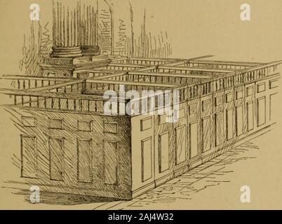 Annales de la chapelle du roi à partir de l'âge de la Nouvelle Angleterre puritaine à aujourd'hui . Rails de bancs. 1694. Chapitre IV. L'EGLISE SE ROCOV Banque D'Images