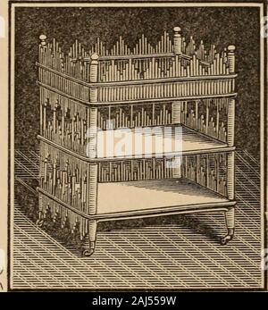 Petite enfance . Je joins un croquis de la crèche, à partir de laquelle on peut facilement tout Ithink comprendre sa construc- tion. Deux de ses recommandations ne sont qu'il est très bon marché, et qu'il est si léger une childcan presque le porter. J'espère qu'il peut être asgreat une bénédiction pour certains autres comme il hasproved mère pour moi. Louisville, KY. Mme W. Walker. Un cabinet d'osier. Ci-joint un croquis d'un petit article qui offurniture J'ai trouvé très utile. Au lieu de la baby-basket classiques, withits jupons de mousseline et dentelle, J'ai cette neatlittle l'armoire en rotin, qui détient dans son uppercompartment le l Banque D'Images