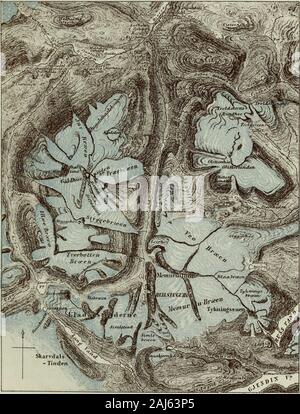 La Norvège et ses glaciers, s'est rendue en 1851 : suivie de journaux de excursions dans les hautes Alpes de Dauphné, Berne et la Savoie . (70) ou 1890, Bohr (Naumann).* Le nord-westor côté mer de la gamme ofaccess Justedal est difficile, et très peu fréquenté ; mais il pourrait être sup-posé que les glaciers sont vastes, les snow line beingthere remarquablement faible. Sur la carte, deux sont Munchs con-spicuously indiqué, l'une dans le prolongement de la Bred-heims Vand, qui est presque en face de Sogndal, sur le côté theopposite Brigsdal, et un à, près de l'Indviken theIndvik, sur-fjord, qui est presque en face de la Banque D'Images