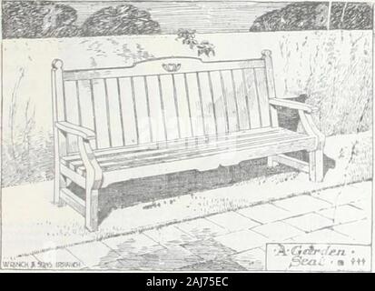 Wrinch & Sons meubles de jardin et d'autres conditions nécessaires. . Vieux Jardin Anglais 127 sièges. UE. €3 - 76 Banque D'Images