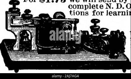 Scientific American Volume 87 Numéro 23 (décembre 1902) . (JABPWRPSIW KBlttYaC* C.0&Lt ; !0-B-^1*-* Je CHICAGO 1U.US* Un bon investissement pour 1,75 $ nous allons envoyer par express {non payé),de N. D. Costume avec instrac complète- ment à l'apprentissage, un studythat TELEGRAPHOPERATING.fascinant vous permettra de gagner de bons salaires1.Envoyer 25 cents pour uni-versal dating stamp,par mail, j'envoie.services postpayés pour notre catalogue.. ,. , Créé en 1879. J. H. Bunnell & Co. Inc. 20 Park Place à New York.. Un sommeil réparateur en camp, sur le bateau et à la maison. La perfection des matelas d'air, coussins et oreillers. Banque D'Images