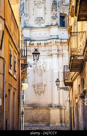 À l'église de San Matteo à Via dei Perroni Lecce Italie Pouilles Banque D'Images