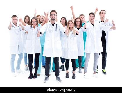 Image d'un président et d'un groupe de médecins dans une salle de conférence Banque D'Images