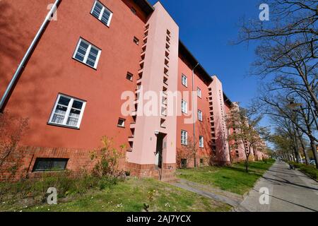 Wohnhaus, Fritz-Reuter-Allee, Hufeisensiedlung, Britz, Neukölln, Berlin, Deutschland Banque D'Images