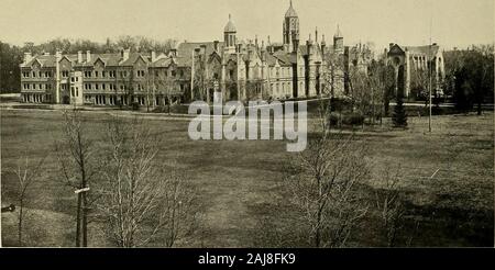 Vues de villes canadiennes, Toronto, Ottawa, Montréal, Québec, Saint John, Halifax . L'UNIVERSITÉ DE TORONTO -Coronto. Historique TRINITY:C0LLEGE (anglicane) ©ttatoa^j- r Banque D'Images