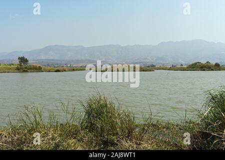 Paysages à Lac Inle, Nyaung Shwe, le Myanmar (Birmanie) Banque D'Images