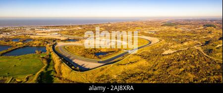 Vue aérienne de circuit de Zandvoort, Pays-Bas Banque D'Images