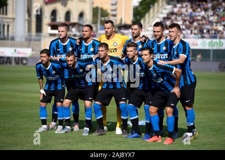 Lugano, Suisse. Juillet 14, 2019 : Les joueurs du FC Internazionale posent pour une photo de l'équipe avant l'avant-saison friendly match de foot entre FC Lugano et FC Internazionale. Internazionale FC 2-1 sur le FC Lugano. Credit : Nicolò Campo/Alamy Live New Banque D'Images