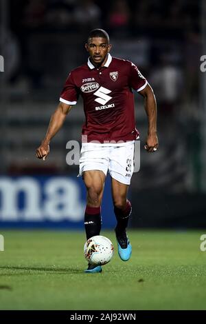 Alessandria, Italie. Juillet 25, 2019 : Gleison Bremer de Torino FC en action au cours de l'UEFA Europa League deuxième tour de qualification match de foot entre Torino FC et Debrecen VSC. Torino FC a gagné 3-0 sur Debrecen VSC. Credit : Nicolò Campo/Alamy Live New Banque D'Images