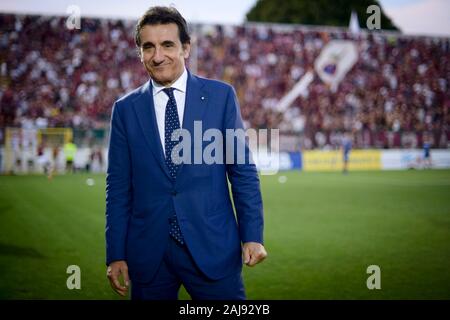 Alessandria, Italie. Juillet 25, 2019 : Urbano Cairo, président de Torino FC, sourit avant de l'UEFA Europa League deuxième tour de qualification match de foot entre Torino FC et Debrecen VSC. Torino FC a gagné 3-0 sur Debrecen VSC. Credit : Nicolò Campo/Alamy Live New Banque D'Images