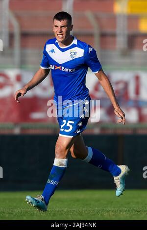 Mantoue, Italie. 10 août, 2019 : Dimitri Bisoli de Brescia Calcio en action lors de la pré-saison match amical entre Brescia et Real Valladolid CF. Brescia 2-1 sur le Real Valladolid CF. Credit : Nicolò Campo/Alamy Live News Banque D'Images