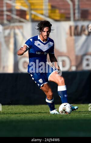 Mantoue, Italie. 10 août, 2019 : Ernesto Torregrossa de Brescia Calcio en action lors de la pré-saison match amical entre Brescia et Real Valladolid CF. Brescia 2-1 sur le Real Valladolid CF. Credit : Nicolò Campo/Alamy Live News Banque D'Images