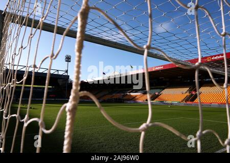 Avis de Carrow Road Stadium avant la Premier League match entre Wolverhampton Wanderers et ville de Norwich Norwich.Score final ; Norwich City 1:2 Wolverhampton Wanderers. Banque D'Images