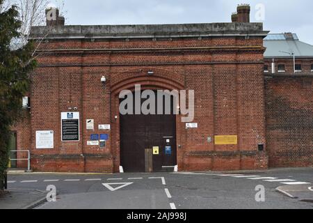 L'entrée principale de la prison de Norwich, dans la région de Knox Road, Norwich, Norfolk. PA Photo. Photo date : vendredi 3 janvier 2020. Crédit photo doit se lire : Nick Ansell/PA Wire Banque D'Images