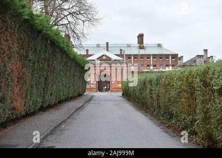 L'entrée principale de la prison de Norwich, dans la région de Knox Road, Norwich, Norfolk. PA Photo. Photo date : vendredi 3 janvier 2020. Crédit photo doit se lire : Nick Ansell/PA Wire Banque D'Images