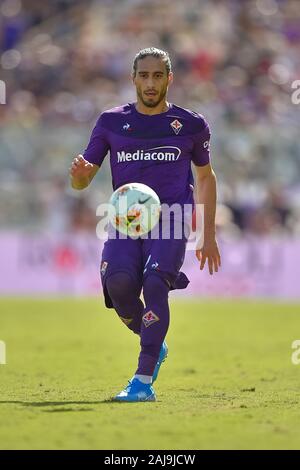 Florence, Italie. 14 Septembre, 2019 : Martin Caceres de ACF Fiorentina en action au cours de la série d'un match de football entre la Fiorentina et la Juventus. Le match s'est terminé dans une égalité de 0-0. Credit : Nicolò Campo/Alamy Live News Banque D'Images