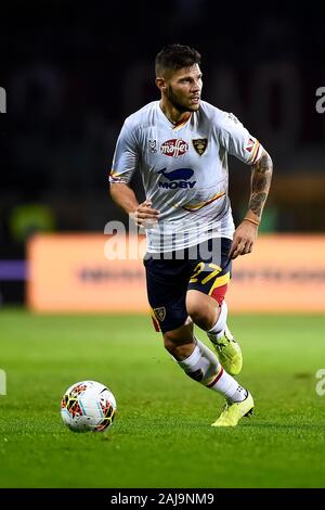 Turin, Italie. 16 Septembre, 2019 : Marco Calderoni de US Lecce en action au cours de la série d'un match de football entre Torino FC et l'US Lecce. US Lecce 2-1 sur Torino FC. Credit : Nicolò Campo/Alamy Live News Banque D'Images