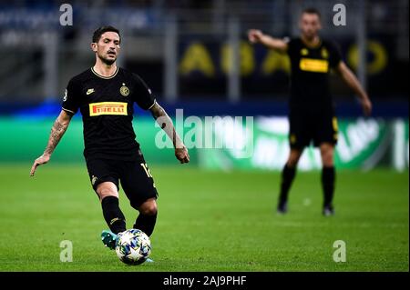 Milan, Italie. 17 Septembre, 2019 : Stefano Sensi de l'Internazionale FC en action au cours de la Ligue des Champions, match de football entre le FC Internazionale et SK Slavia Praha. Le match s'est terminé dans un match nul 1 à 1. Credit : Nicolò Campo/Alamy Live News Banque D'Images
