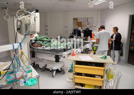 Urgences adulte d'un centre hospitalier Banque D'Images