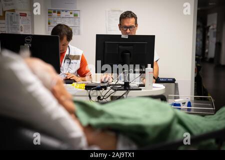 Urgences adulte d'un centre hospitalier Banque D'Images