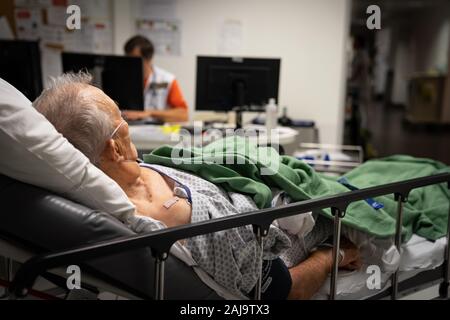 Urgences adulte d'un centre hospitalier Banque D'Images