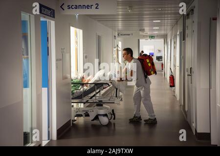 Urgences adulte d'un centre hospitalier Banque D'Images