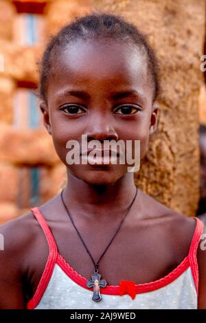 Fille de Ouagadougou, Burkina Faso Banque D'Images