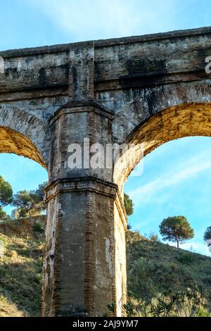 Arroyo Aquaduct de Don Ventura, la province de Malaga, Espagne Banque D'Images