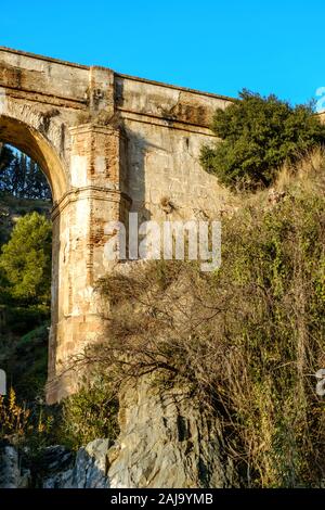 Arroyo Aquaduct de Don Ventura, la province de Malaga, Espagne Banque D'Images