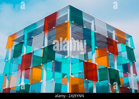 Malaga, Espagne - le 23 mars 2018. Centre Pompidou musée contemporain à Malaga, Andalousie, espagne. Banque D'Images