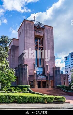 La Cathédrale St Paul, par Cecil Bois, 1954-1998, Wellington, Nouvelle-Zélande Banque D'Images