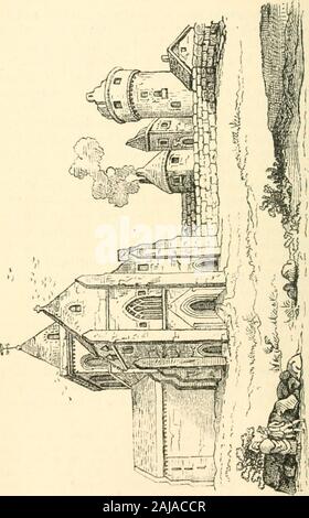 Tours en Ecosse 1747, 1750, 1760 . avec les évêques, et de la Chambre sont d'Eastend ici inséré. Il a été construit par Uovnoald ofOrkney ^ compter en 1138 et semble avoir été conçu et firstexecuted près d'une croix grecque entièrement dans le style Saxon  ; La Nef ou corps constitué d'Ave arches sur chaque côté ; ^ Cuithes ou Cuths. - Il est curieux que les wc ne devrait avoir à se tourner vers les Orcades, lointain et au travail d'un étranger, pour l'exemple le mieux préservé de l'Romanesquein l'Ecosse. La Cathédrale Saint Magnus, conçu par le Norwegian Kol,et a commencé par Rognvald en 1137, contai Banque D'Images