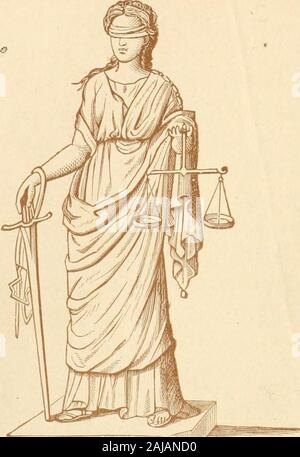 De manuel : mythologie, grecque et romaine, scandinave et allemand, vieux et Hindou mythologie égyptienne . JVVlii.. Themis. Banque D'Images