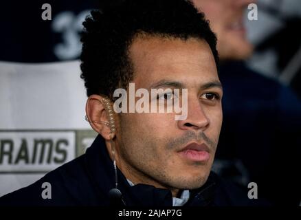 Derby, Royaume-Uni. 09Th Jan, 2020. Derby County à l'entraîneur de l'équipe première spécialiste Liam Rosenior match pré pendant le match de championnat entre Sky Bet Derby County et Barnsley à l'IPRO Stadium, Derby, Angleterre le 2 janvier 2020. Photo par Andy Rowland. Credit : premier Media Images/Alamy Live News Banque D'Images