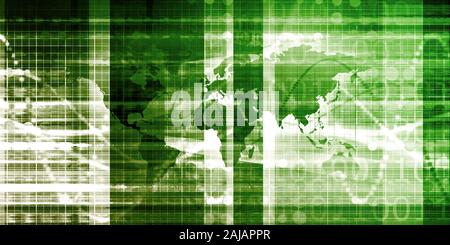 Global Medical Network for Technology Solutions Art Banque D'Images