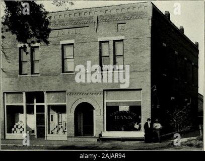 Histoire de Richardson Comté, Nebraska : sa population, les industries et les institutions . Scène de rue À RULO.. Nouvelle entreprise Ki:SG)IN&lt;je À VERDUN. Banque D'Images