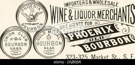 Vin du Pacifique et de l'esprit . Market St, 81677 München. S, F. D. C. B. HENAIIIK. E. MARTIN & Co., de gros importateurs et liIQUOf^^CHflflTS mEl, 408, rue Front, San Francisco, Cai. Des agents FOK J. F. CUTTER ET ARGONAUT VIEUX BOURBONS. Créé ISjT F. O. BOYD S^ La Commission, marchands, New York. Vins de Californie & Eaux-de-vie. Les Vins Doux s hairstudio célébré. Fresno. L'ACPI. .J. Ch. Mkkitmich TjinspEcT-, vignoble. Progrès réalisés sur les lots. William T. Minuse Marchand à Commission. Agent pour la vente de produits viticoles. ^ninenU Cunsi AVines du son et eaux-de-sollicité. Progrès réalisés bcns Banque D'Images