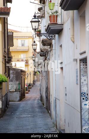 L'architecture et les petites rues de la ville de Sorrento en italie Banque D'Images