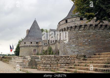 Pontivy, France, le 6 août 2019 : château médiéval ou château des Rohan Pontivy, Pontivy, Bretagne Banque D'Images