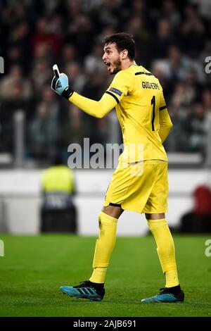 Turin, Italie - 22 octobre, 2019 : Guilherme de FC Lokomotiv Moscou au cours de gestes la Ligue des Champions, match de football entre la Juventus FC et FC Lokomotiv Moscou. La Juventus a remporté 2-1 par rapport à FC Lokomotiv Moscou. Credit : Nicolò Campo/Alamy Live News Banque D'Images